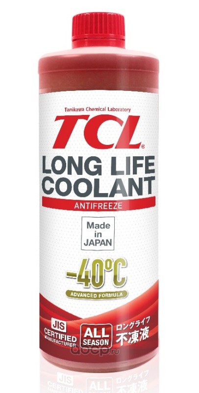 АНТИФРИЗ TCL LLC -40C красный, 1 л